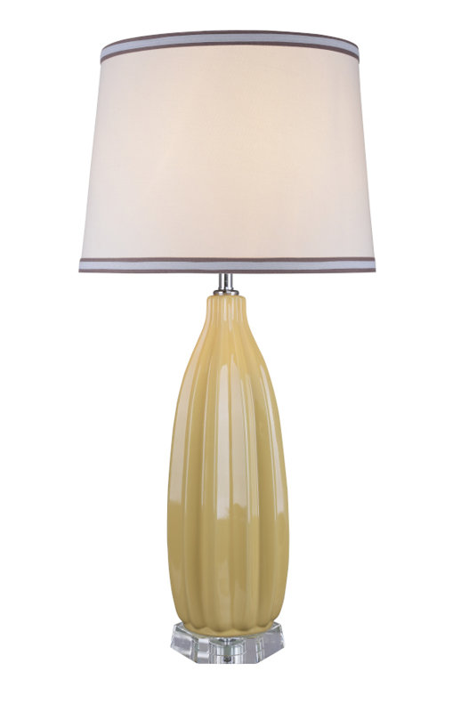Deakins Ceramic Table Lamp Lamp, Daffodil Yellow