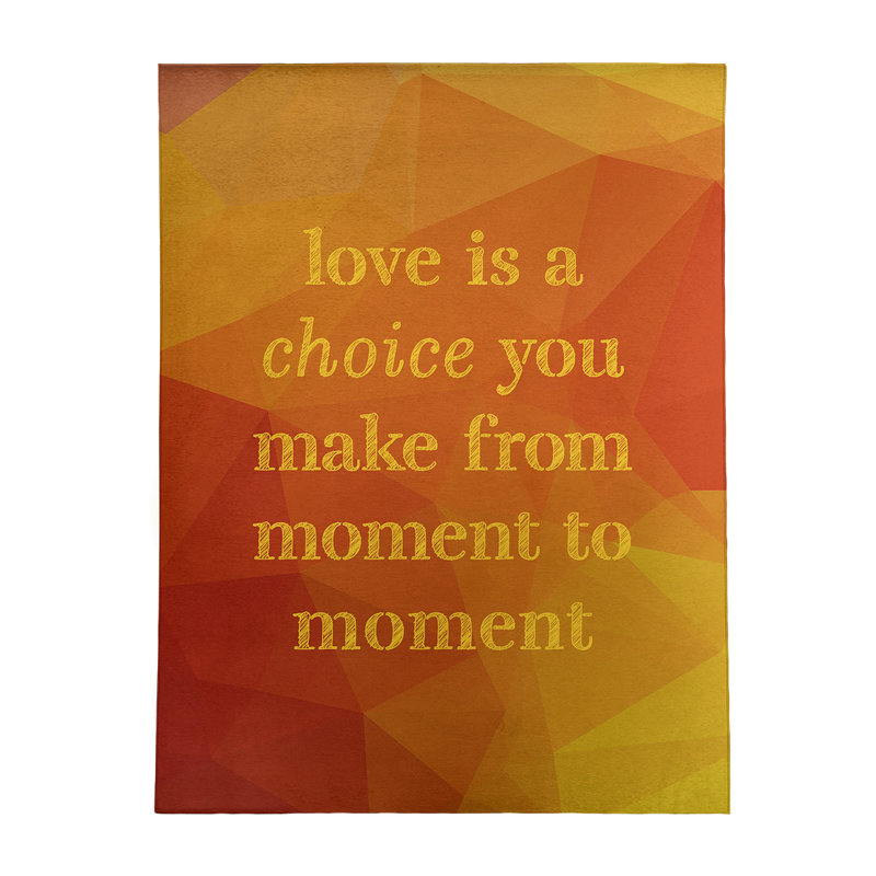 Tapis en faux gemme love is a choice quote, Rectangle 8 pi x 10 pi