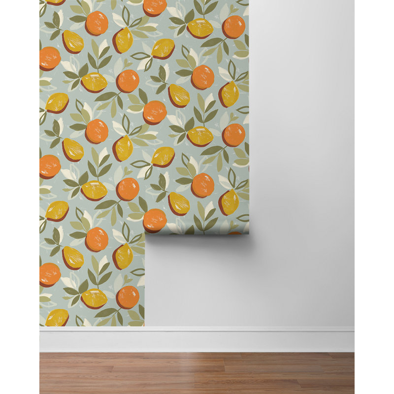 Papier peint floral Leupp, Thé à l'orange