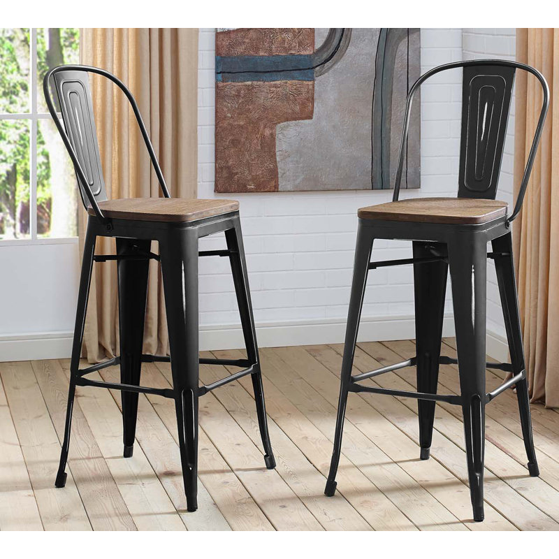 Tabouret de bar Promenade, Noir