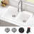 KRAUS Forteza 33” Granite Drop In / Undermount Single Bowl White Kitchen Sink-119559212-119559213