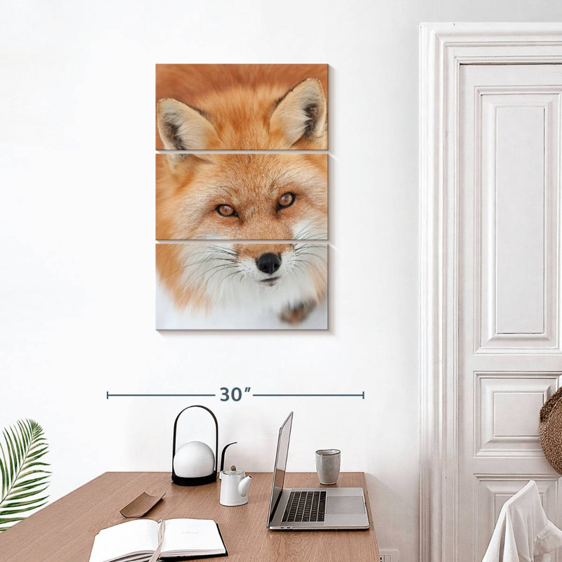Brampt Fluffy Red Fox, 32" H x 20" W