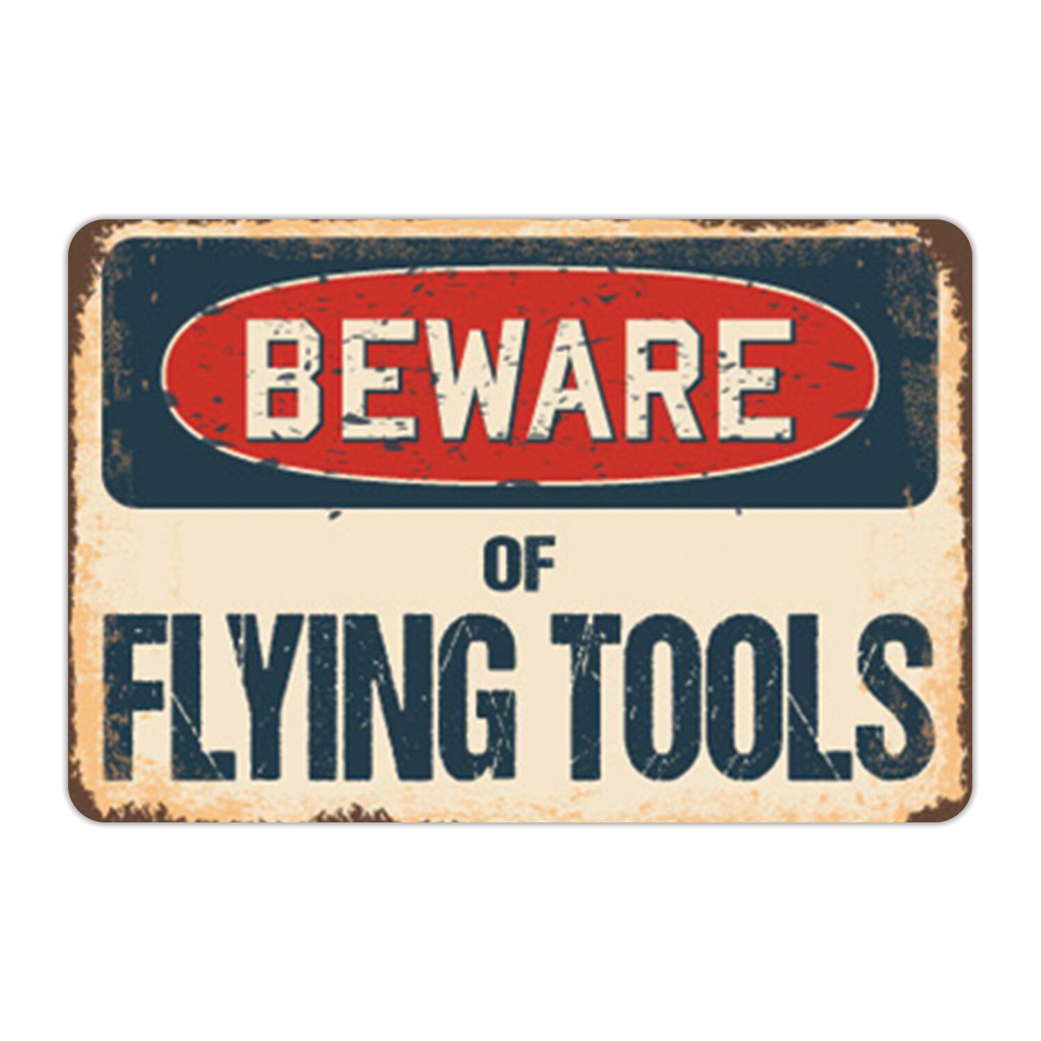 SignMission Beware of Flying Tools Sign | Wayfair