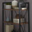 Dasheil 127.3cm H x 60.3cm W Steel Etagere Bookcase