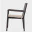 Chaise de salle à manger San Pico - Brun multi, 1 pièce avec coussin