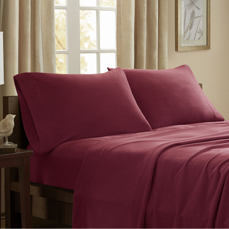 Ensemble de draps en polaire Scotchgard, Grand, Noir