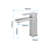 Waterfall Spout Bathroom Faucet,Single Handle Bathroom Vanity Sink Faucet
