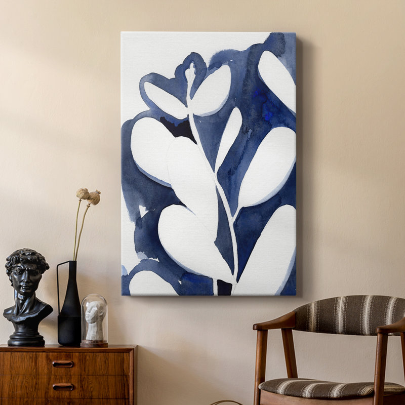 Blue Eucalyptus II -Custom Wrapped Gallery Cavas