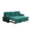 Canapé-lit modulaire réversible en tissu de velours réversible 97,5 po Kipling-1639514668