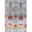 Tapis en laine fabriqué à la main Ikat en bleu / or / ivoire-90306207