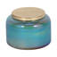 Sagebrook Home 5" 23 Oz Verbena Luster Lidded Candle, Green/Gold-1877776163