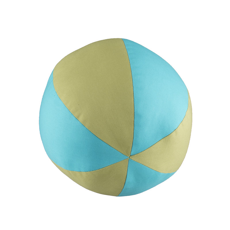 Coussin en coton rond , Bleu