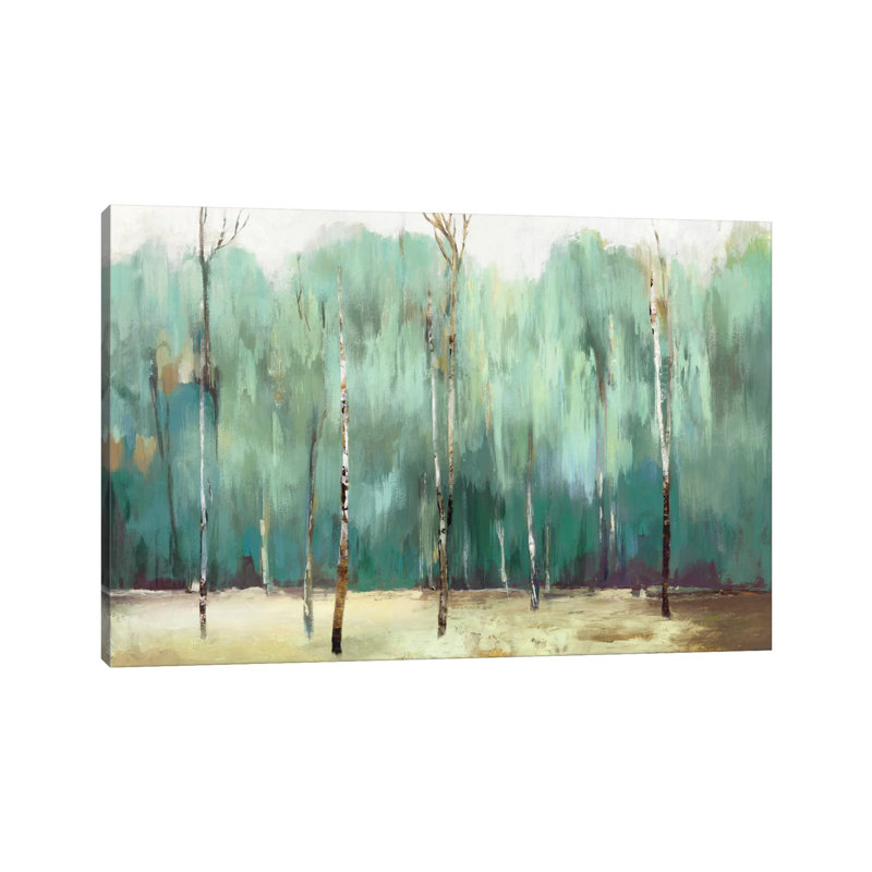 Teal Forest by Allison Pearce - Wrapped Canvas Painting, 66.04 cm H x 45.72 cm W x 1.91 cm D