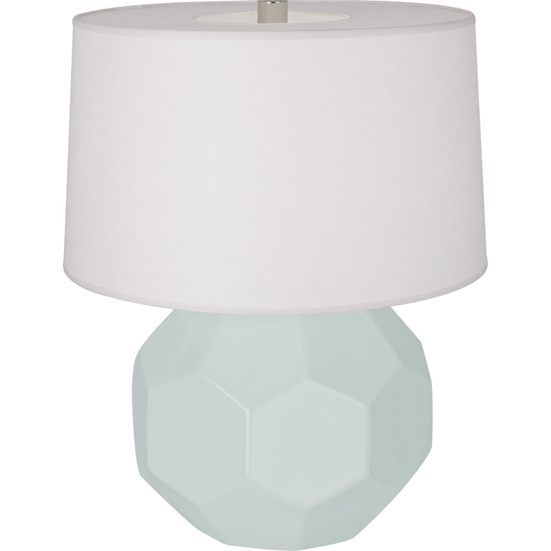 Franklin Table Lamp, 16.5" H x 12.5" W x 12.5" D, Celadon