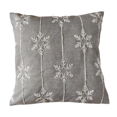 Amoreta Single Grey Square Cushion With Filling