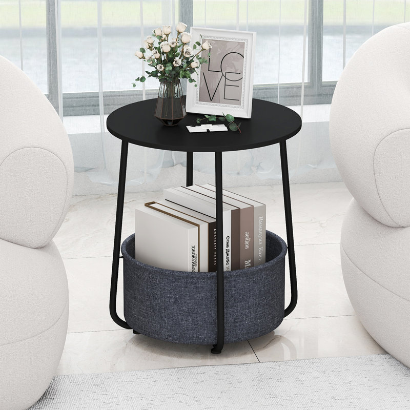 End Table, Grey, Black