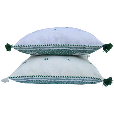 Tassels Wool Throw Pillow