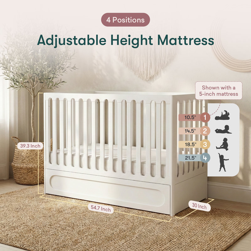 Lulla & Lulli Crib, White