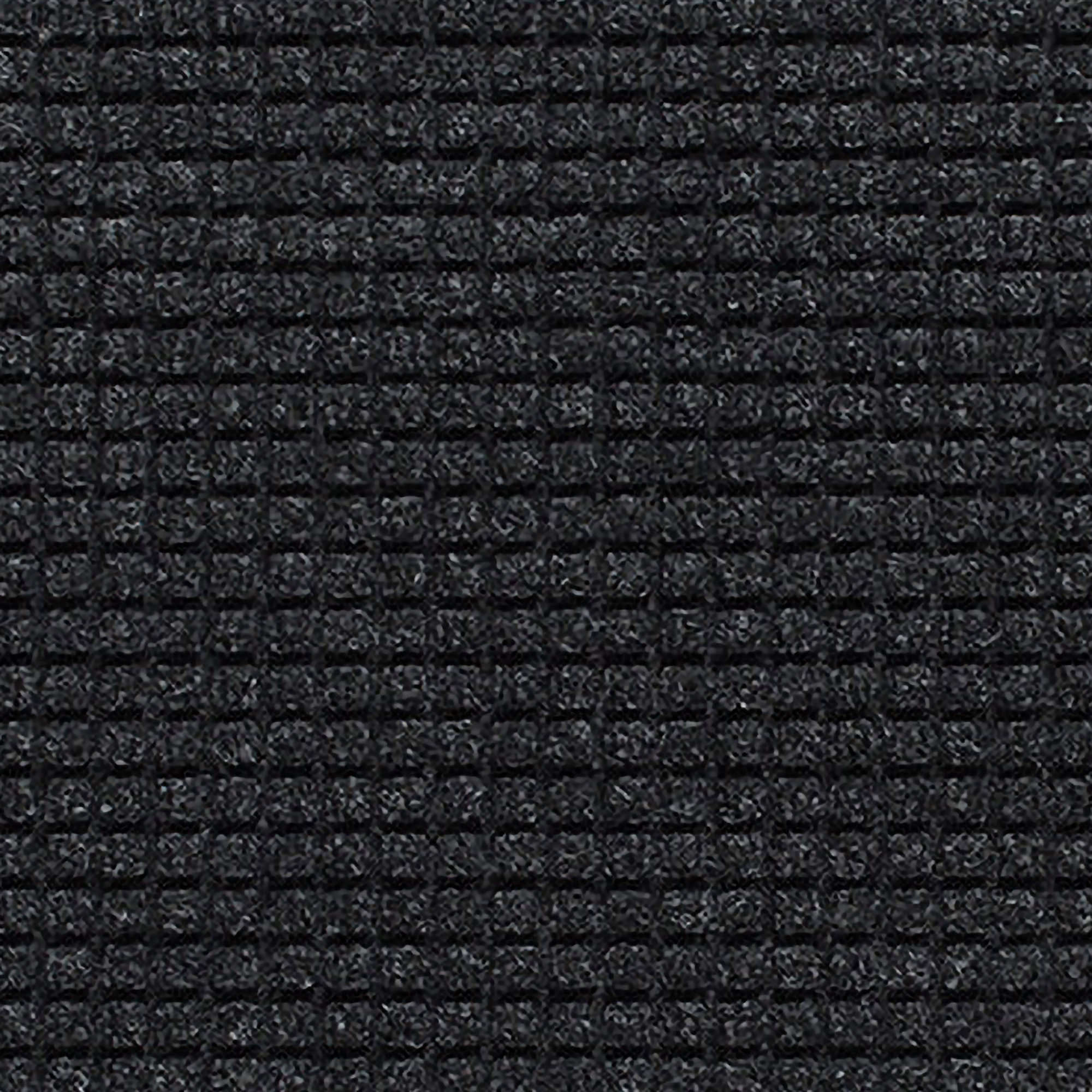 WaterHog Squares Indoor Outdoor Door Mat, Semi-Circle 2' x 3'3", Charcoal