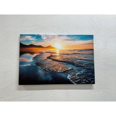 «Serenity Sunset», impression sur toile, art marin 1P, encadré