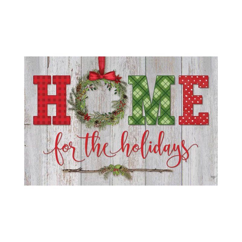 Home For The Holidays by Mollie B. - Wrapped Canvas Print, 20.32 cm H x 30.48 cm W