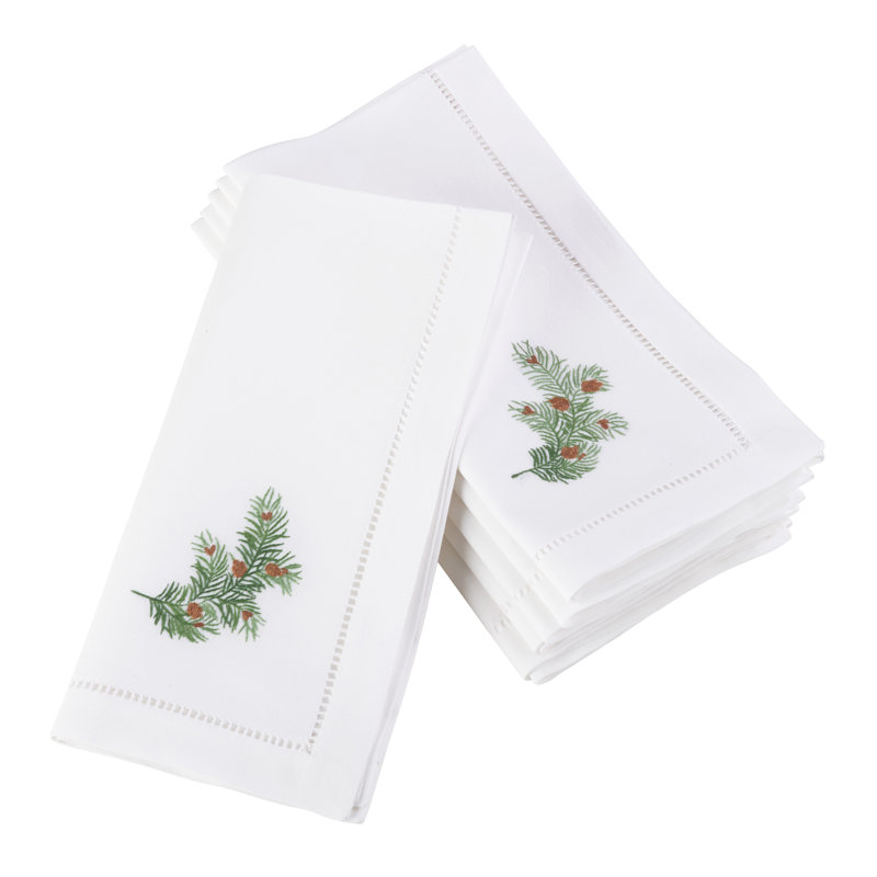Villasenor Cotton Embroidered Square Napkin
