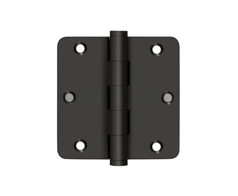 Charnière à rayons Deltana DSB35R410B-R 3-1 / 2 "x 3-1 / 2" x 1/4 ", résidentiel en bronze huilé, Bronze frotté à l'huile