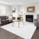 Washable Indoor Modern Abstract Area Rug Soft Low Pile Contemporary Throw Carpet Mat for Home Decor_White Black