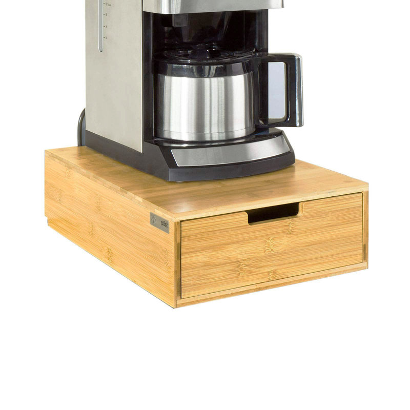 Ebern Designs Bamboo Coffee Pod Storage