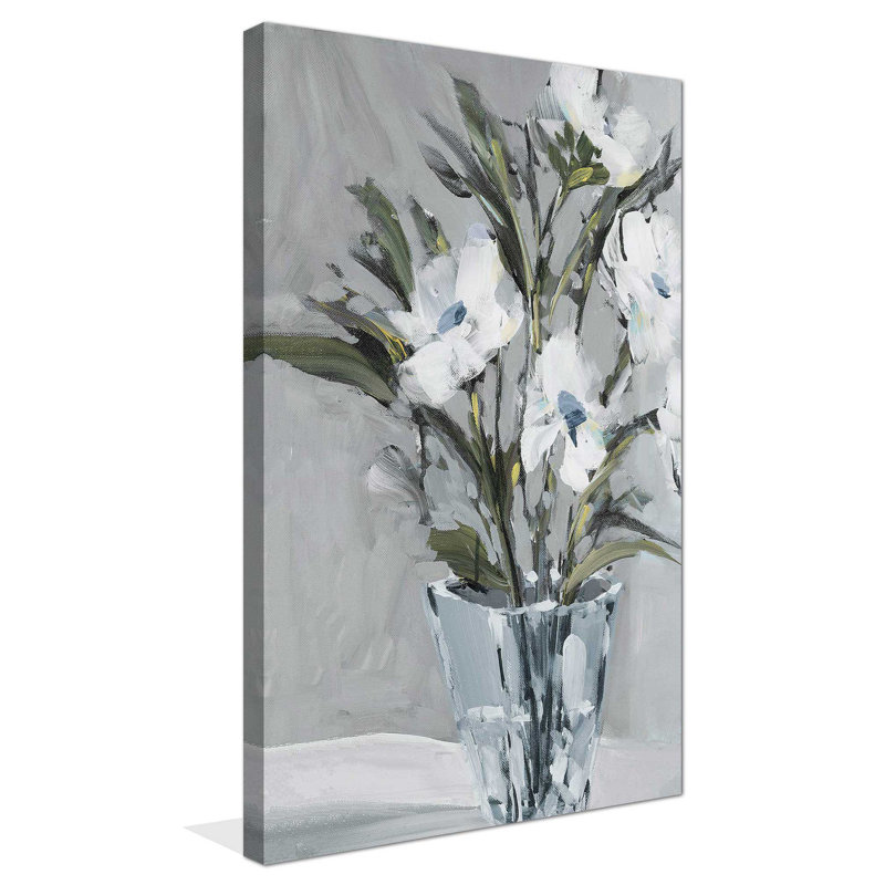 "Evening Flowers (Vertical)" by Jane Slivka Print on Canvas
