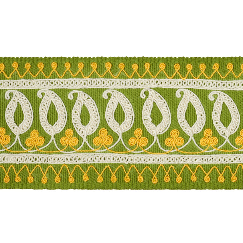 Ruban brodé à motif cachemire