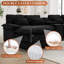 Canapé modulaire surdimensionné en U 133 po en chenille avec porte-gobelets avec console de rangement et USB 133 po-106110534