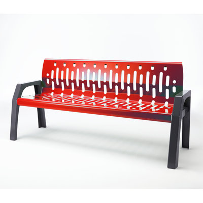 Banc de parc en acier Stream