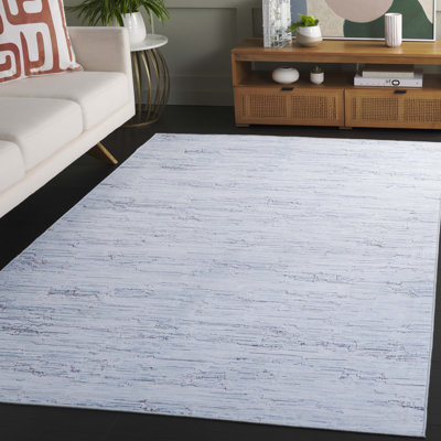 Tapis abstrait en polyester tissé à la machine Laraoun