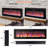 72-Inch Built-in Electric Fireplace, Wall-Mounted Fireplace Heater with Timer & Remote Control,12 Flame Flickering Effects/Touchscreen