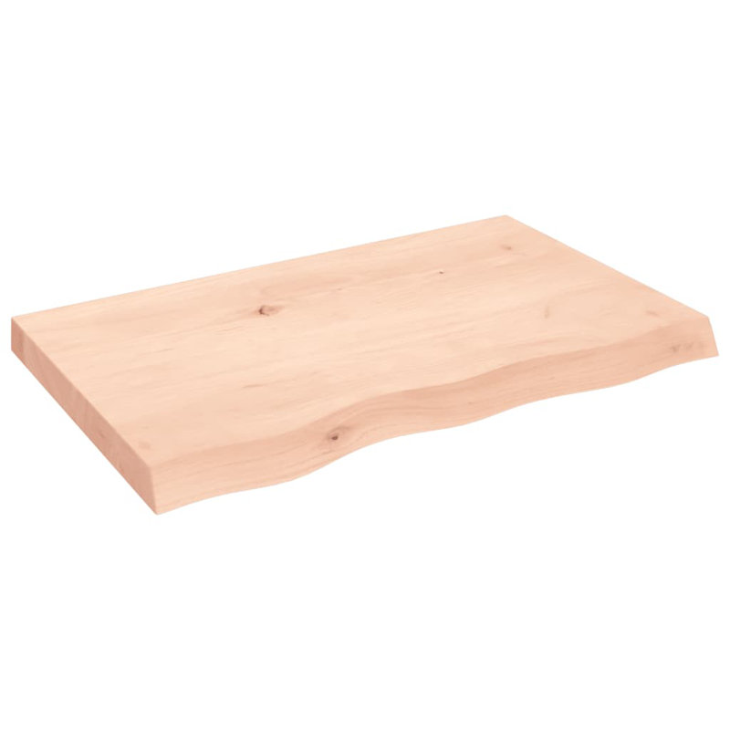 Azaree 80cm Solid Wood Bathroom Vanity Top, Natural
