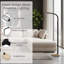 Lampe sur pied réglable pour chambre à coucher avec cou pliable Lavish Home - Lampe à lumière naturelle à spectre complet pour le bureau et le salon - Lumière de lecture, d'artisanat et d'esthétique 