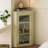 White Solid + Manufactured Wood+Glass Display Cases