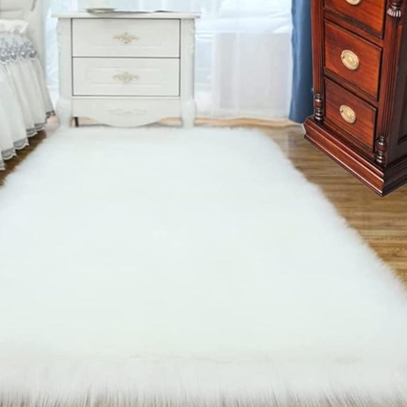 Rectangle 60 cm x 120 cm Wool Area Rug