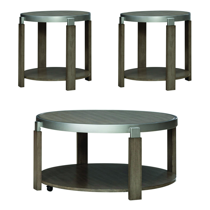  Ensemble de table de salon 3 pièces Colyt