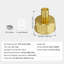 Raccords de tuyaux 1/2 po laiton fileté 1/2 NPT pour l'air