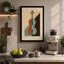 Geometric Violin Art Deco - Wrapped Canvas-927709930-927709933