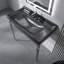 Meuble-lavabo autoportant en chrome avec lavabo console 36 po x l 18 po x H 39 po-1658872320