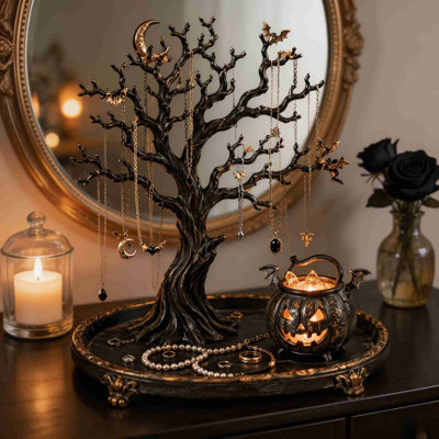 Halloween Decor Luminous Jewelry Tree Manager