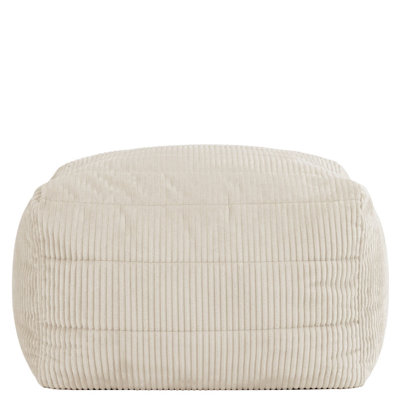 Corduroy Bean Bag Chair, Cream