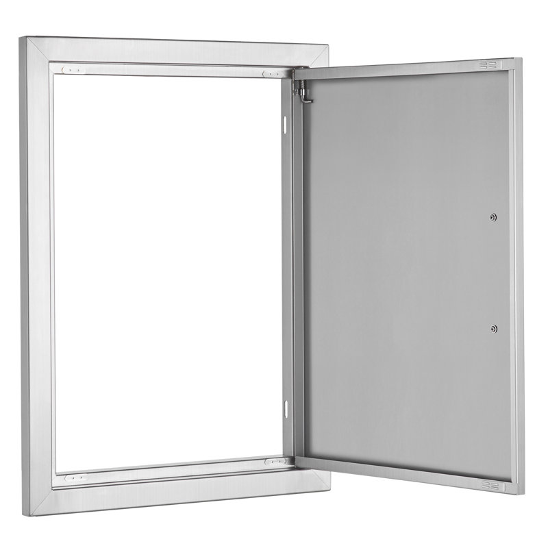 NOUVEAU Porte d'entrée en acier inoxydable 304 22 po x 16 po pour barbecue extérieur