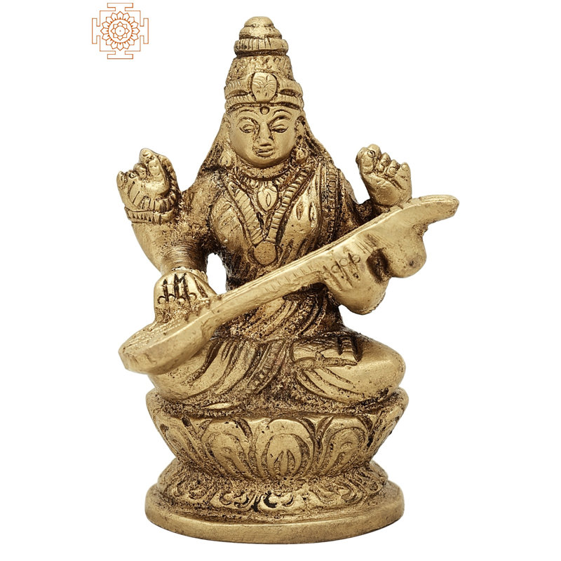 Petite déesse Saraswati, Or