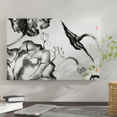 « lotus study ii », reproduction sur toile