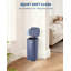 Poubelle de cuisine 8 gallons en acier inoxydable - À marche, couvercle à fermeture douce, seau intérieur amovible, résistant aux empreintes digitales, poubelle carrée pour la maison, le bureau et la salle de bain - Bleu marine-122819823