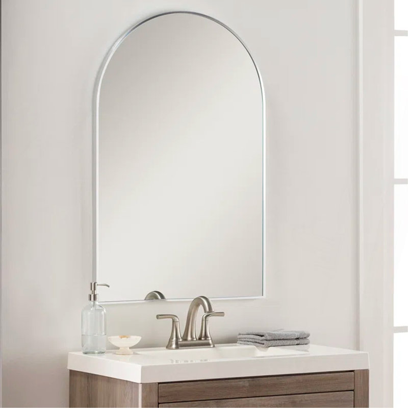 Miroir de salle de bain 20x30, 30 po x 20 po, Argent argent